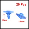 Hihaha 20 Pcs Blue Auto Car Door Card Interior Weatherstrip