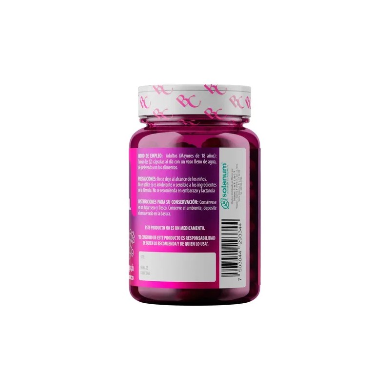 Belacaps Resveratrol Vitamina E 60 Cápsulas Para Mujer