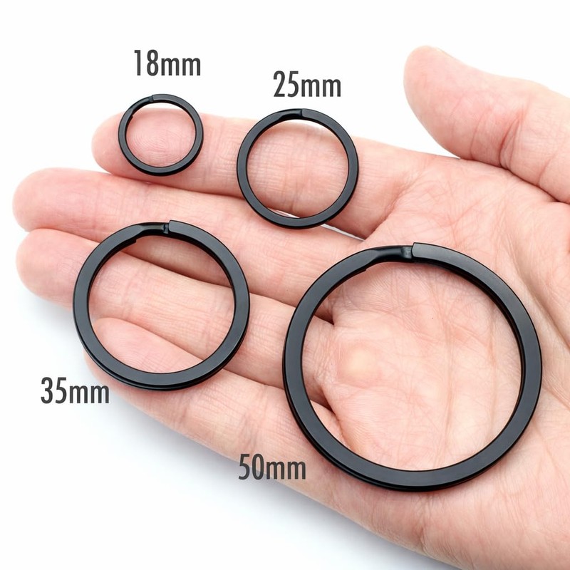 TUNUKE Titanium Ti Ring, Key Holder, Key Ring, Key Hook,