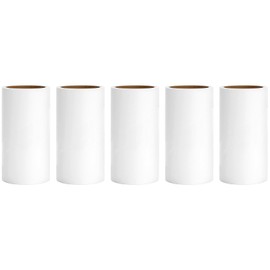 4 inch Lint Roller Refills for Evercare PetLovers Muji IKEA Bastis 4 inch Sticky Rollers for Pet Hair Extra Sticky 60 Sheets per Refill 5 Pack Total 300 Sheets (Inside Diameter 1-1/2 inch)