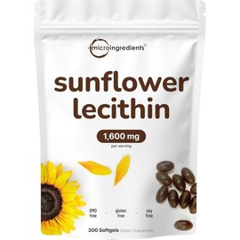 Micro Sunflower Lecithin 1600mg 300 tablets, 1 piece / 마이크로 해바라기 레시틴 1600mg 300정, 1개