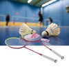2 Player Badminton Racquets Adults Lightweight Carbon Fiber Rackets with