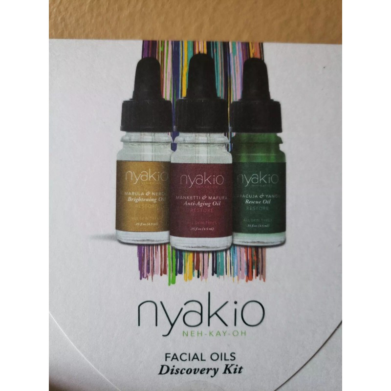 NYAKIO Cold Pressed Facial Oils 3PCS Discovery Kit* Marula, Neroli,