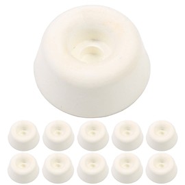10x White Rubber Toilet Seat 19mm Buffer Pads