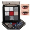Paleta 9 Tonos Sombras Humo Gel Brillo Intenso