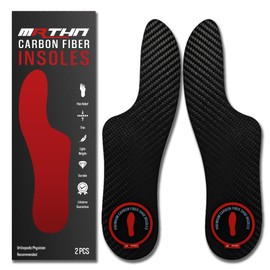 MRTHN Mortons Extension Carbon Fiber Insole 1 Pair | Morton's Extension Orthotic Shoe Inserts | Rigid Shoe Insert for Hallux Rigidus, Turf Toe & Mortons Toe Plate | Carbon Fiber Insoles Women Men