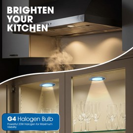 YR-28B Kitchen Appliance Light Bulb Replacement – 12V 20W LED Light for Range Hood – Round G4 Bulb Ideal for Kitchen Vent, Cabinets, Under Hood Use