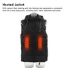 Heated Hooded Vest Fast Warmer Up Jacket 7 Areas Carbon