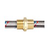 QWORK Brass One-way Check Valve, 2Pcs 1/2" Male to 1/2"
