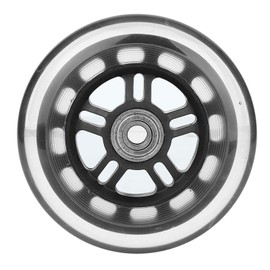 Replacement Soft Safe Roller, Bearing Trolley Caster Wheels, 4 inches PU Casters, ABEC-7 608ZZ Bearing Caster Wheels for Small Carts Doors Hardware