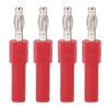 4 Pieces Banana Plug Connectors Banana Plugs with Open Screw