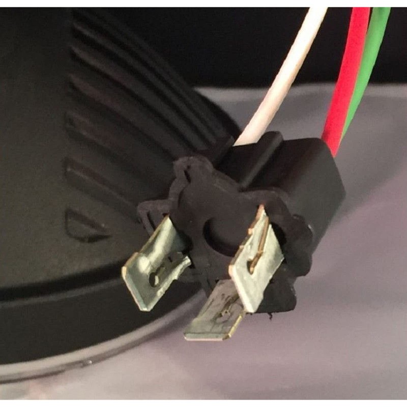 Octane Lighting 7 Inch Round Chrome Black Dual Low/Hi LED