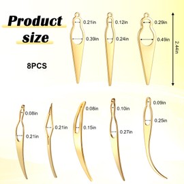 YBEATY 8PCS Interlocking Tool for Locs Dreadlock Interlocking Tool Locs Outstanding Tighten Tools Excellent Dreadlock Crochet Needle Hair Loc Needle for Braiding Hair Tightening Extension Accessory