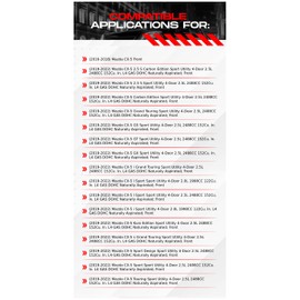 R1 Concepts Front Brakes and Rotors| Hardware Included| Front Ceramic Brake Pads and Rotors Kit| Fits 2016-2024 Mazda CX-5