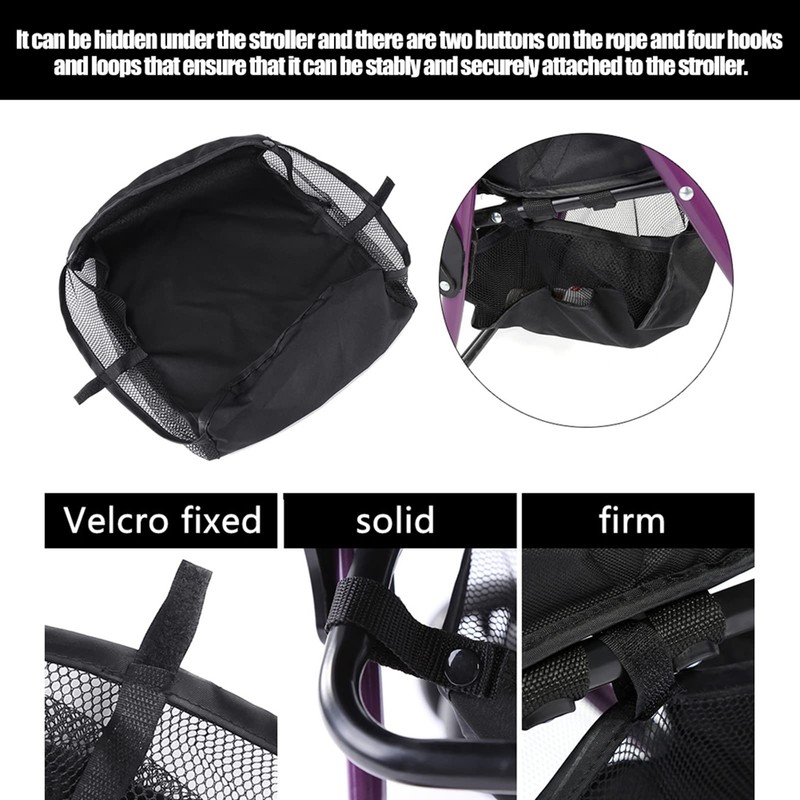 Stroller Storage Basket Shopping Basket Organiser Basket for Pram Pram