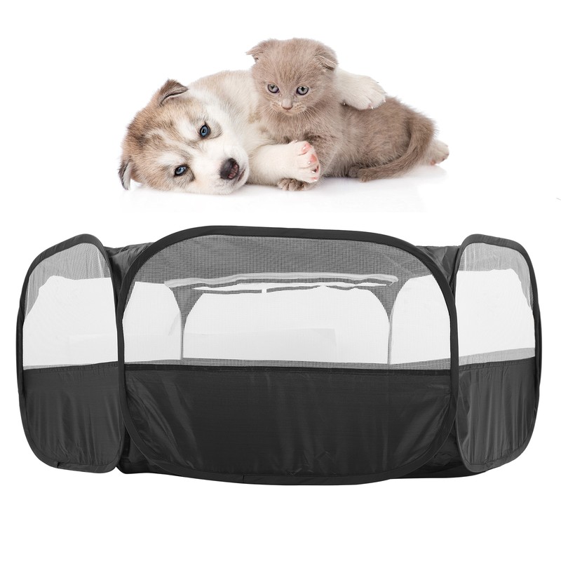 Foldable Small Animal Hamster Fence Autoopen Outdoor Indoor Exercise Crawling