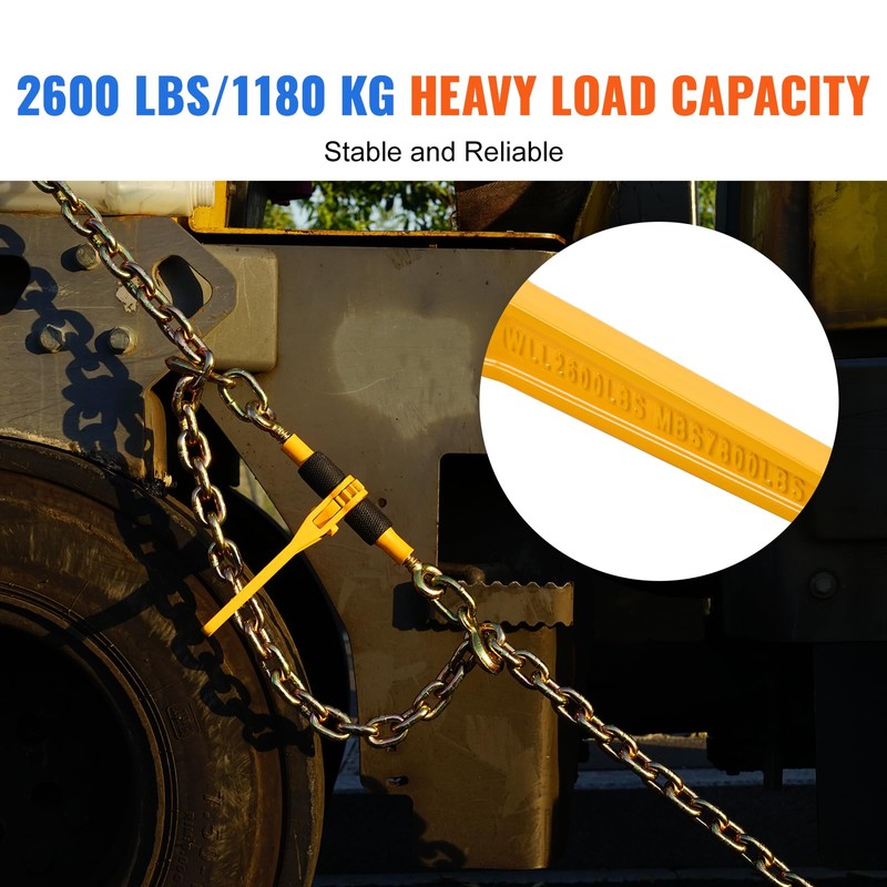VEVOR Ratchet Chain Binders, 1/4"-5/16", 2600 lbs Safe Working Load,