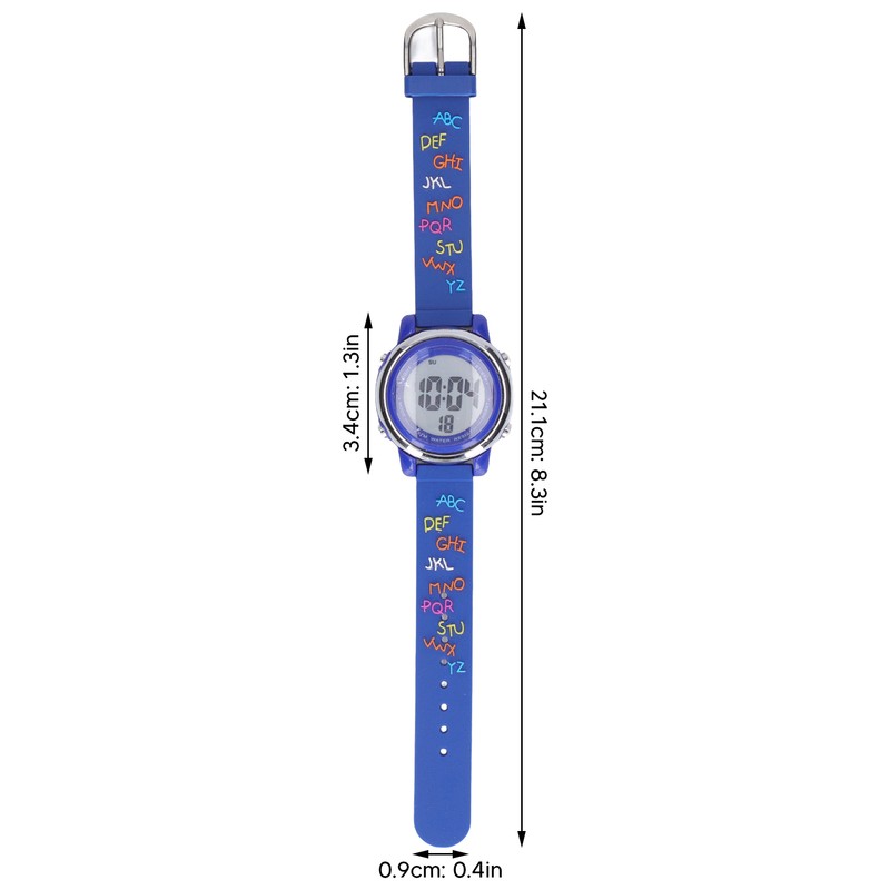Cartoon Kids Watch Waterproof LED Backlight Electronic Child Watch with