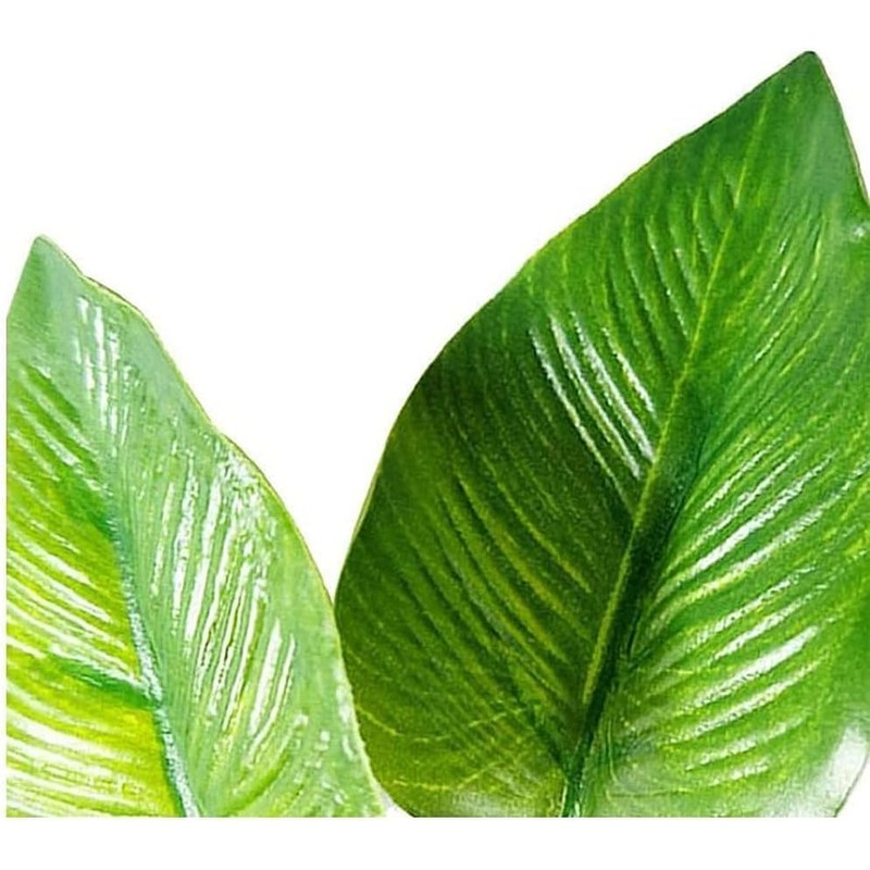 Rosojodg 1Pc Fish Toys Reusable Plastic Plant Betta Hammock Leaf