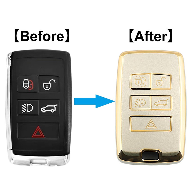 QIULIFAN Key Cover TPU Key Case with Keyring for Range