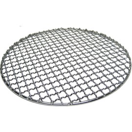 Stainless Steel, Washable and Usable, Reusable, Durable, Crimped Grate, BBQ, 9.8 inches (25 cm), Round