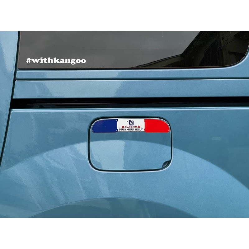 Tricolor Fuel Lid Cover Caution Sticker for Luno Kangoo
