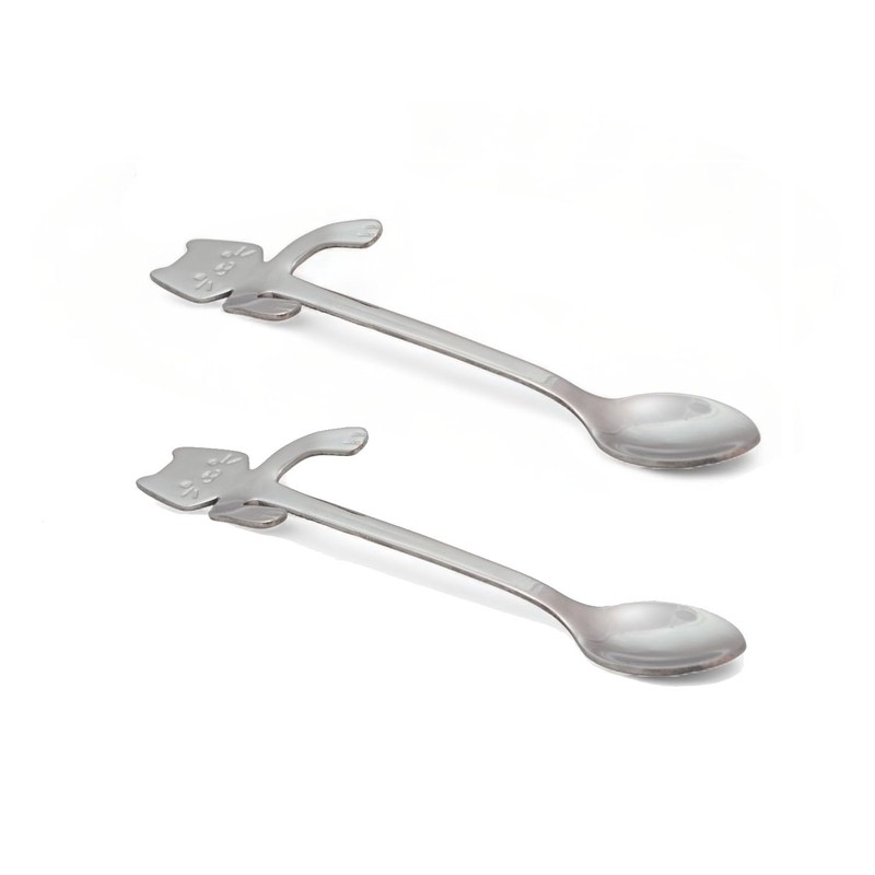 AKORD Tea Hanging Cup Spoon, 304 Stainless Steel, Silver, 11.8cm