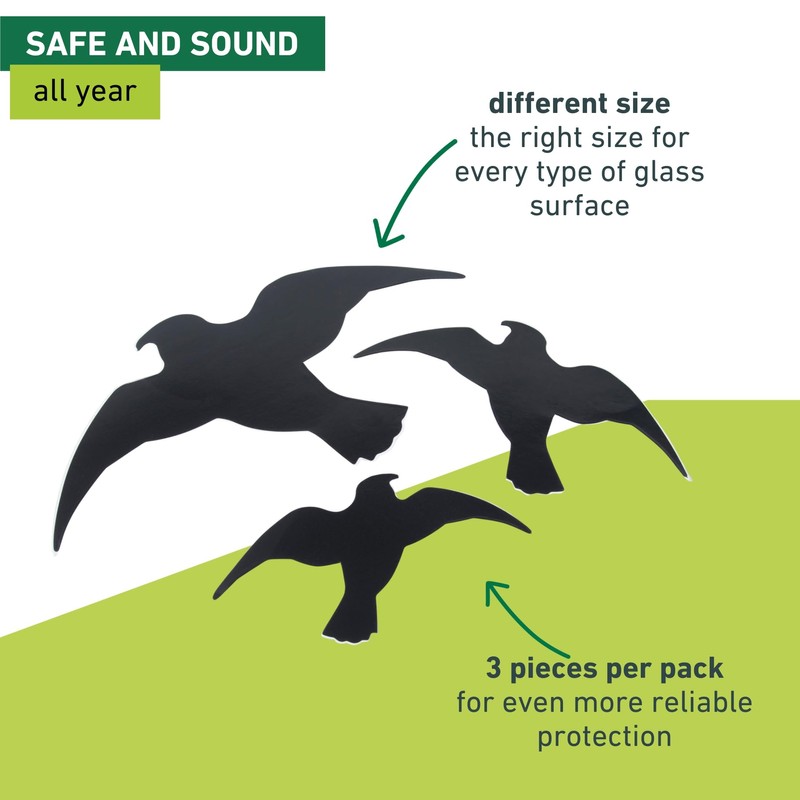 Windhager Bird Silhouette Stickers Pack Of 3
