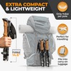 Foxelli Lightweight Trekking Poles – Compact Walking Sticks with Quick