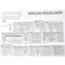 New DEARCOOL Garage Door Wireless Keypad, 315 390MHz Door Opener Remote for Chamberlain Purple LW2000, LW3000, LW3500, PD210D, PD212D, PD420D, PD422D, PD432D, PD612KLD