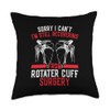 Shoulder Surgery Injury Recovery Rotater Cuff Injury Throw Pillow