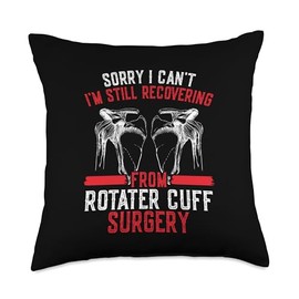 Shoulder Surgery Injury Recovery Rotater Cuff Injury Throw Pillow