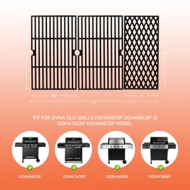Cast Iron Cooking Grates for Dynaglo DGH450CRP DGH450CRP-D DGF493BNP DGH474CRP DGH485CRP Gas Grill, Kenmore 146.16132110 146.23678310 Cooking Grid 70-01-911 Replacement Part