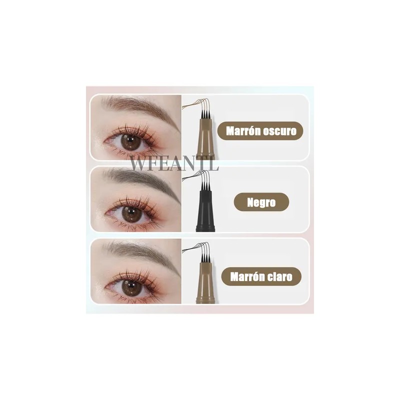 2pzs Delineado De Cejas 3d Lápiz De Cejas Con 4