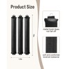 Overnight Blowout Rods Jumbo 3pcs,Heat less Hair Curler to Sleep