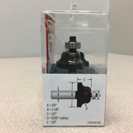 Craftsman 928646 5/32 in. Carbide Tipped Roman Ogee Router Bit