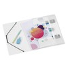 Viquel A4 Propyglass Folder with 3 Flaps transparent