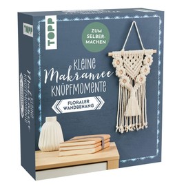 Small Knotting Moments: Macrame Latch Kit - Floral Wall Hanging