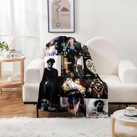 Youngboy Blanket Album Cover for Fans Warm Cozy Flannel Blankets Throw Merch for Home Decor Bed Sofa Living Room for All Season,Gift - Color: Youngboy, Bedding Size: 40x50 inch