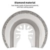 Oiieco 6Pcs Diamond Multi Tool Blades Kit, Oscillating Multi Tool