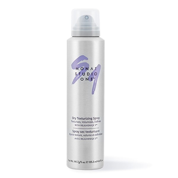 MONAT Studio One™ Dry Texturizing Spray Infused with Rejuveniqe® S - A Dry Hair Texturizer and Extra Hair Volumizer for Undone Styles. Net Wt 141.7g / 5 oz e 135.3 ml / 4.6 fl oz