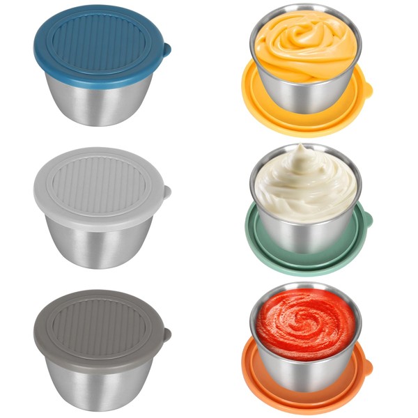 ZORGONS [6 Pack 1.7 oz Salad Dressing Container To Go