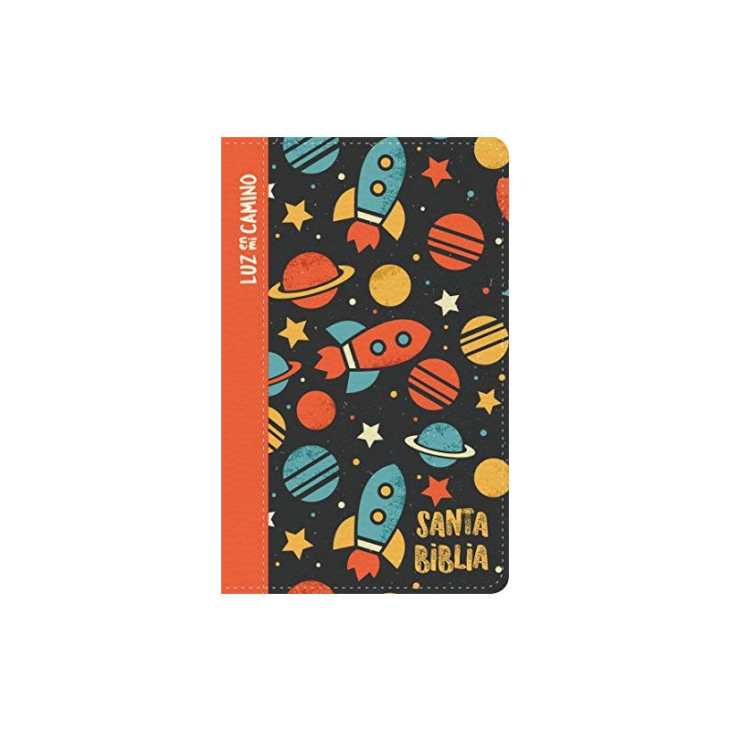 NVI Biblia Luz en mi camino cohetes, multicolor símil piel