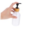 SAFIGLE 2pcs Refillable Shampoo Dispenser Bottles Durable Lotion Pump for