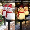 2-Pack Solar Snowman Christmas Stake Lights for Outdoor Décor –