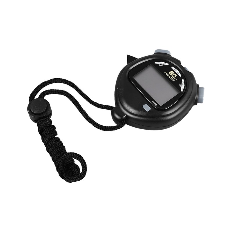 Stopwatch Timer 3 Rows and 60 Channels Larger Display Black