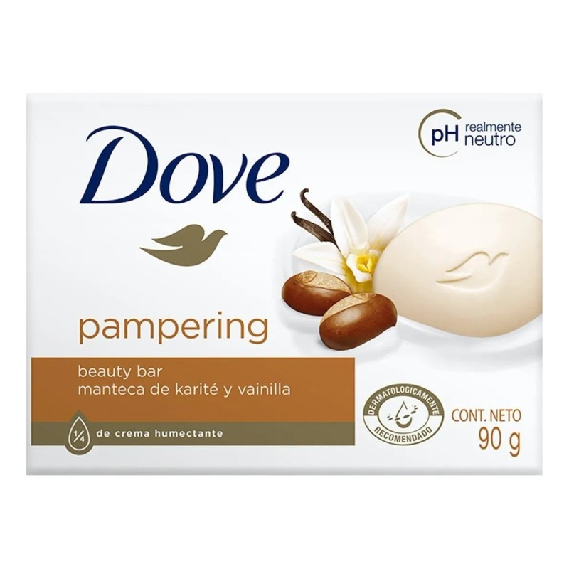 Dove Karité y Vainilla Pampering 4 unidades 90g