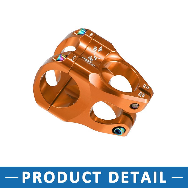 A ABSOPRO Mountain Bike Stem Handlebar 35mm Aluminium Alloy Orange