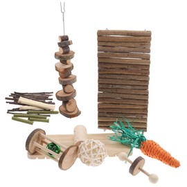 Abaodam 1 Set Hamster Chew Natural Chew Treats for Hamsters Guinea Pigs Rabbits Fun Exercise Accessories for Healthy Teeth Joyful Playtime