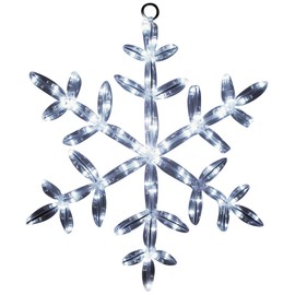 Brite Star 46-724-00 Tube Light Snowflake, 18", Pure White